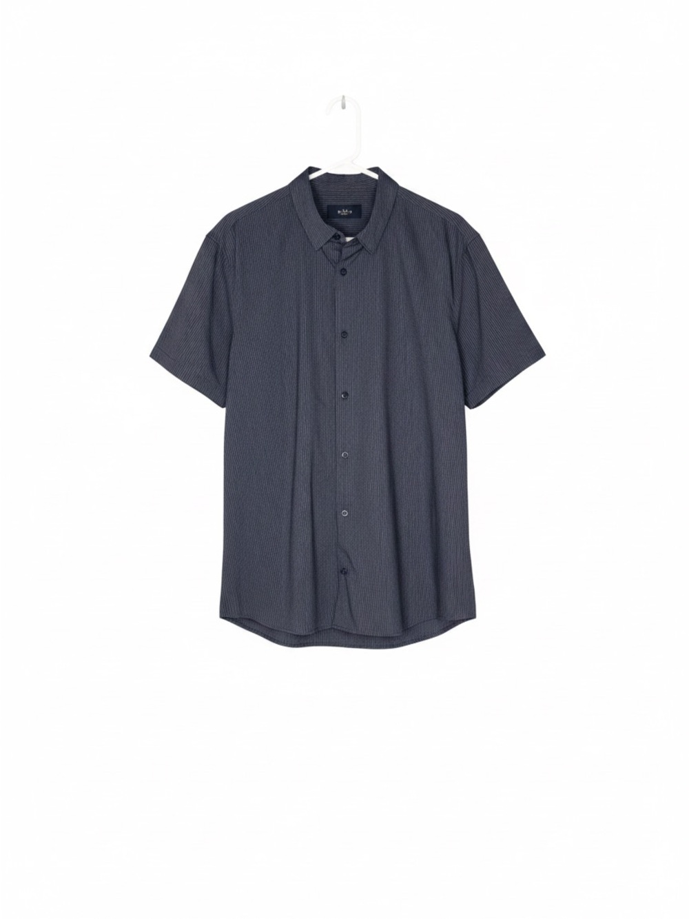 Lululemon Men's Navy Striped Button‑Down Shirt XL